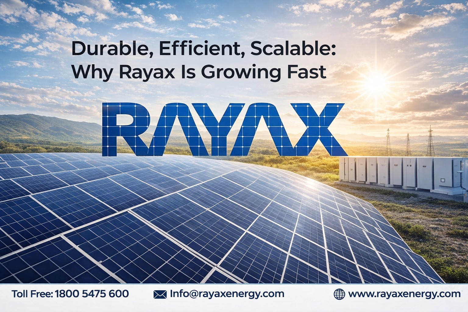 Durable. Efficient. Scalable. Why Rayax Is Growing Fast