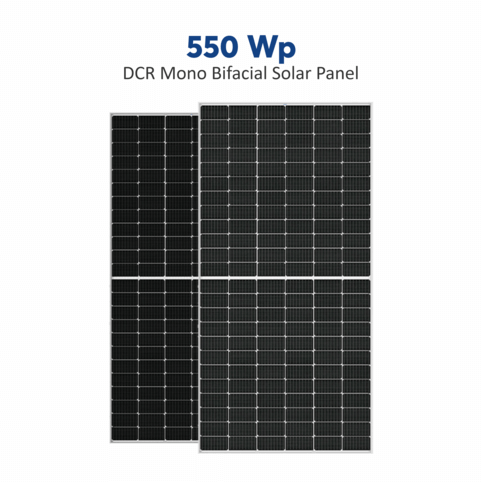 550 Wp DCR Mono Bifacial Solar Panel